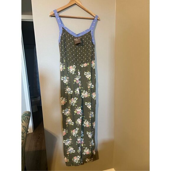 Matilda Jane Women’s Size Small Let’s Go Together Work of Art Jumpsuit Green NWT - Picture 9 of 14